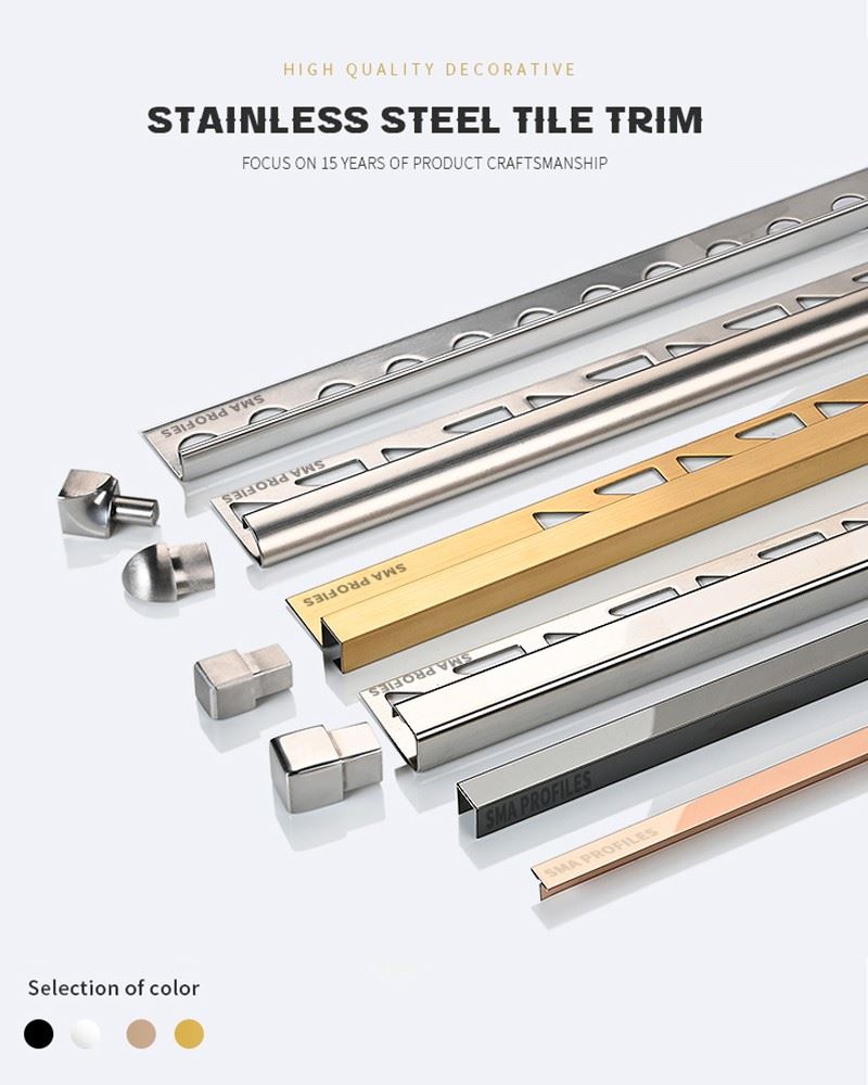 1 stainless steel corner angle trim