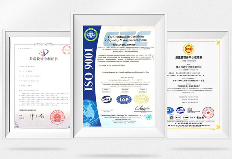 7 certificate of tile trim