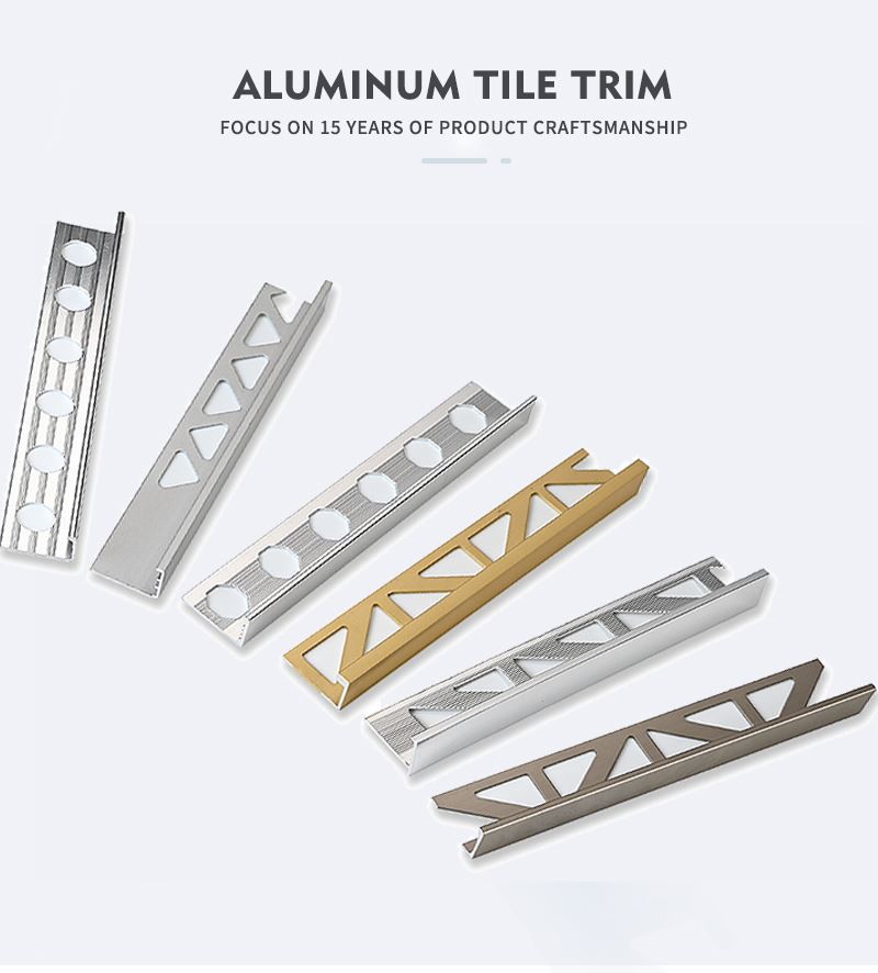 1 aluminium tile edging strip
