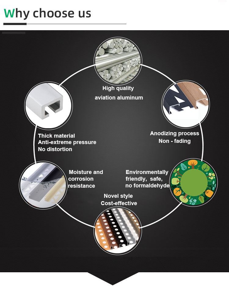 5. aluminum tile to wood transition