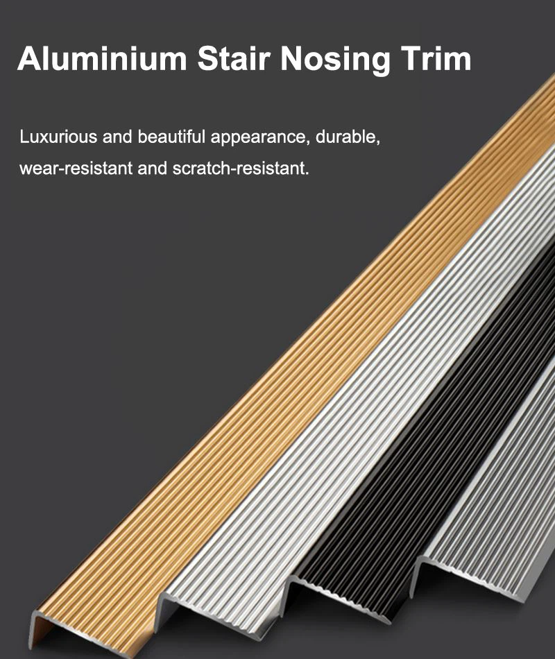 1. aluminium stair nosing edge trim