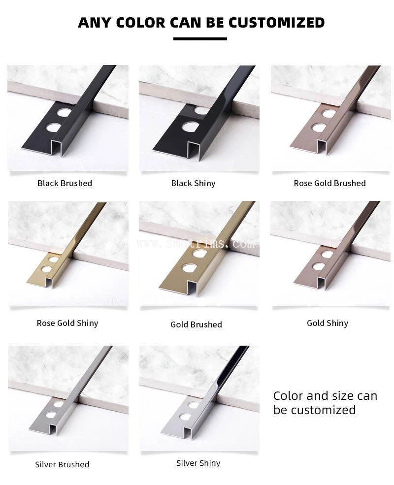 5.stainless steel profile tile trim