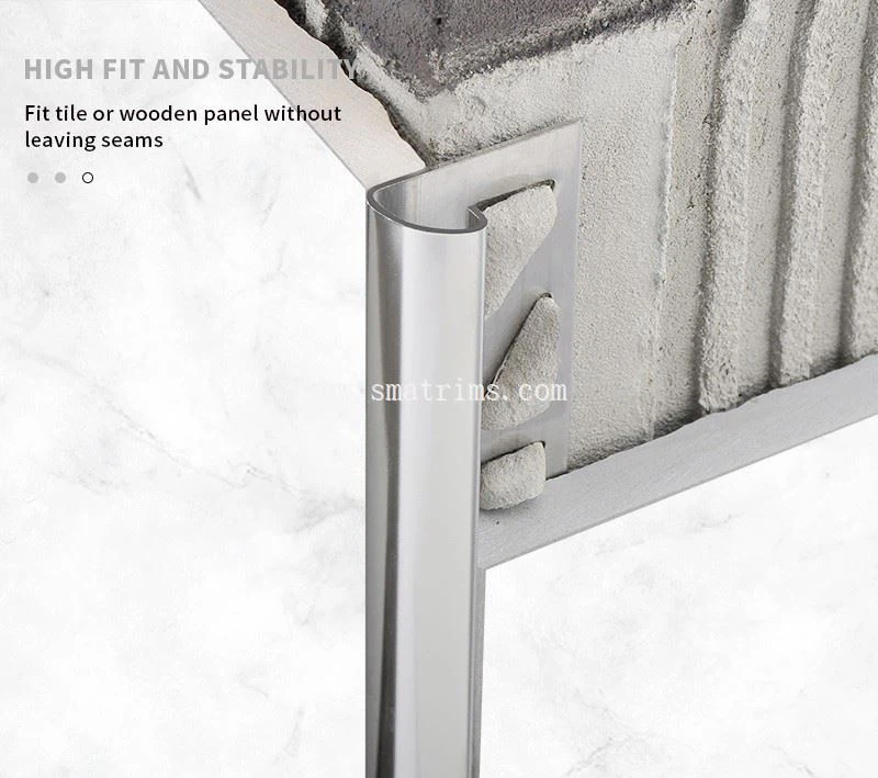 03 round TILE corner stainless profile