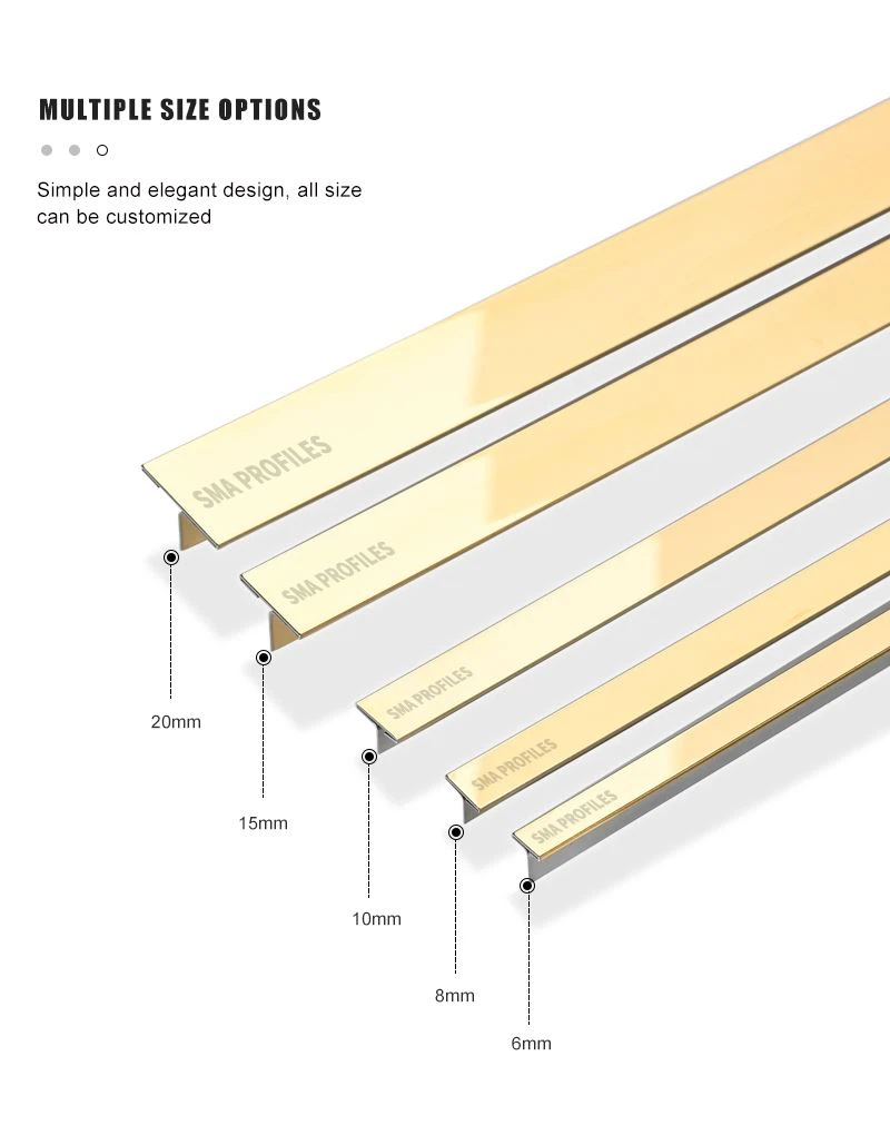 20mm stainless steel tile trim
