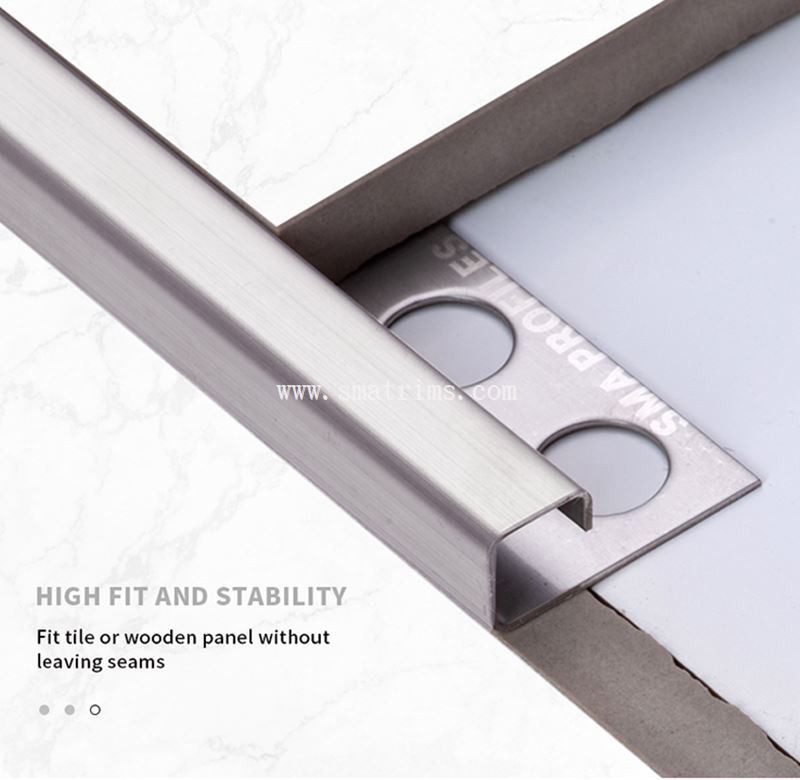 3. stainles steel ceramic corner profile
