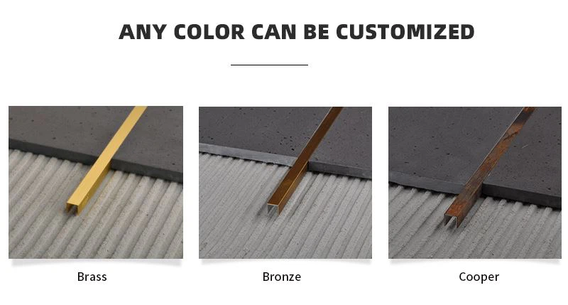 gold decorative brass strip for transition