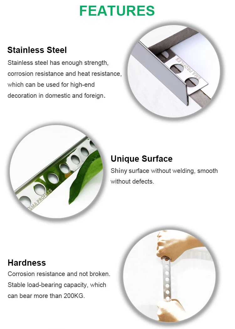 stainless edge trim for Vanity top