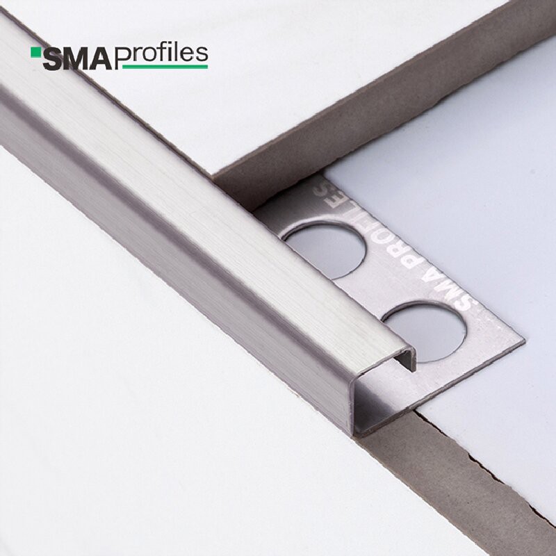 10mm brushed steel tile trim 10mm brushed steel tile trim