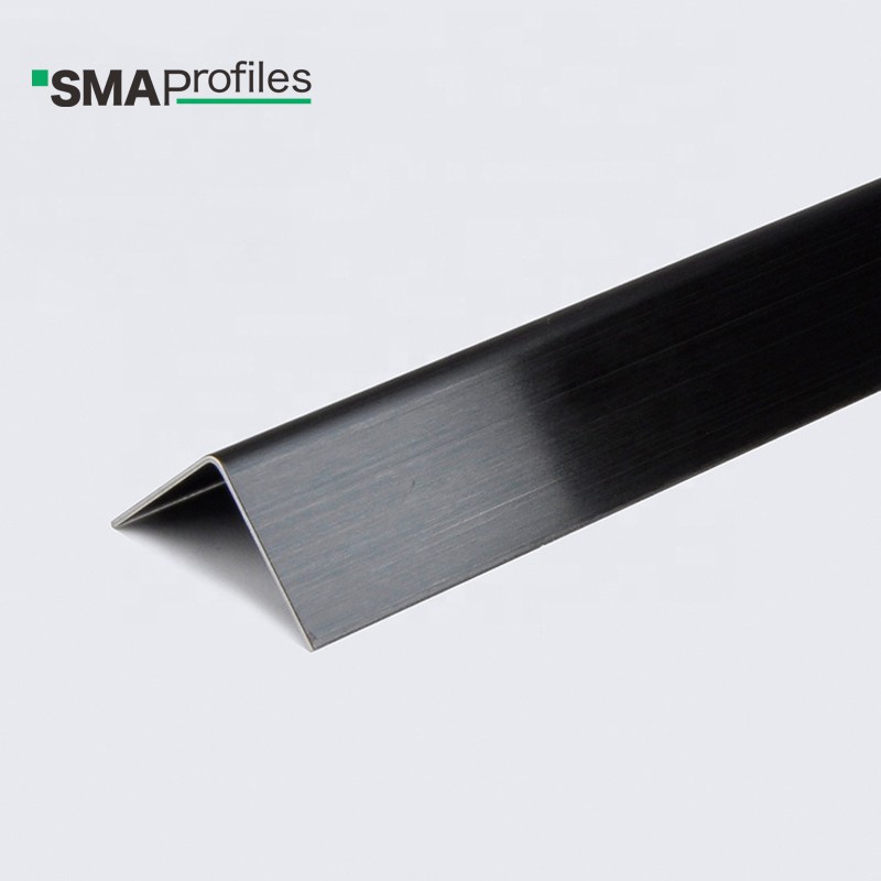 black L shape tile trim black L shape tile trim