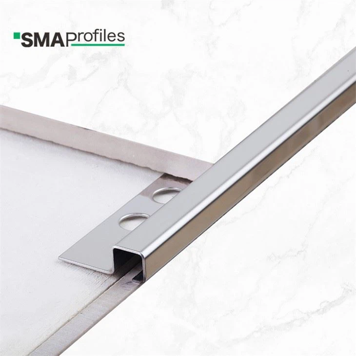 Ve123 Factory Supply 304 Stainless Steel Tile Trim T Shape Corner Edge Strip T Profile