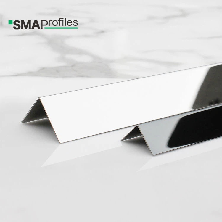 L Shape Stainless Steel Tile Trim For Interior Decoration