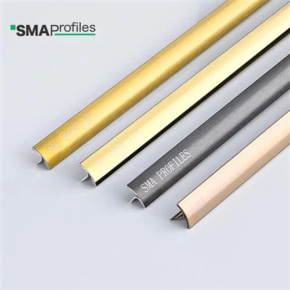 Curved T-shape Stainless Steel Tile Trim