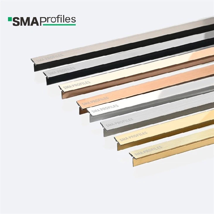 Stainless Steel T Shape Tile Trim For Floor Decoration
