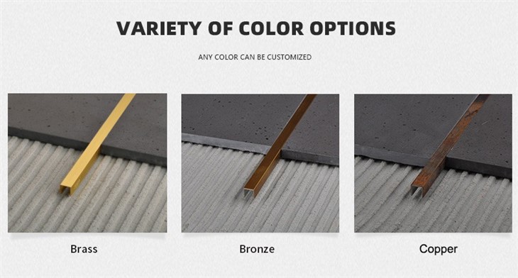 Top Quality U-shaped Brass Trim