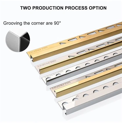 SMAProfiles New Tile Bathrooms Tile Accessories Corner Floor Transition Angle Tile Edging Trim